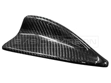 Load image into Gallery viewer, Basic Carbon BMW Carbon Fibre Shark Fin Antenna Cover – Pre-Preg Dry Carbon, OEM-Style Roof Aerial – Fits F/G/E Chassis 1/2/3/4/5/6/7 Series, 335i, M2 M3 M4 M5, X1 X3 X4 X5 X6 X7, X5M X6M