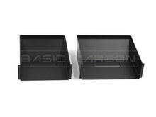 Load image into Gallery viewer, Basic Carbon BMW 1 Series E81 E82 E87 E88 N43 N47 Aluminium Front Kidney Grille Air Intake Scoop — Black Powder-Coated Cold Air/Ram Air Scoop, OEM Airbox Fit — Fits 116i 118i 118d 120i 120d 123d