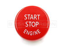 Load image into Gallery viewer, Basic Carbon BMW Start Stop Button Replacement – Red or Blue – OEM-Style Engine Start Stop Button for E/F/G Series 1 2 3 4 5 6 (335i) & M2 M3 M4, X5M X6M, M5 M6