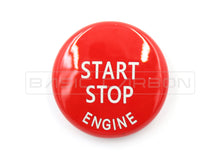 Load image into Gallery viewer, Basic Carbon BMW Start Stop Button Replacement – Red or Blue – OEM-Style Engine Start Stop Button for E/F/G Series 1 2 3 4 5 6 (335i) & M2 M3 M4, X5M X6M, M5 M6