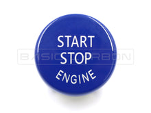 Load image into Gallery viewer, Basic Carbon BMW Start Stop Button Replacement – Red or Blue – OEM-Style Engine Start Stop Button for E/F/G Series 1 2 3 4 5 6 (335i) & M2 M3 M4, X5M X6M, M5 M6
