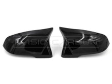 Load image into Gallery viewer, Basic Carbon M Style Mirror Covers for BMW F40 1 Series (M135iX), F44/F46 2 Series, Z4 G29, X1 F48/F49, X2 F39 & Toyota Supra A90 | Real Carbon Fibre or Gloss Black | Direct OEM Replacement Caps
