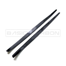 Load image into Gallery viewer, Basic Carbon BMW 1 Series F20/F21 Gloss Black Performance Side Skirt Extensions (2015-2019) Fits M135i & M140i - Part BC99890