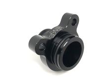 Load image into Gallery viewer, Black Market Parts (BMP) BMW Billet Aluminium Coolant Flange/Outlet Upgrade - E90 F30 F80 F02 (N54/N55/N20) - Fits 325i 335i 535i 740i M2 M3 M4 135i 640i - Anodised 6061, Viton O-Ring, Stainless Clamp
