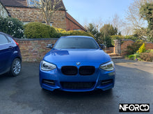 Load image into Gallery viewer, BMW 1 Series M135i Pre-Facelift Pre-LCI (F20/F21) Full Body Kit - Splitter, Side Skirts, Rear Spats, Rear Diffuser, Gloss Black Spoiler & Kidney Grilles, M Performance Style Mirror Covers - Direct Fit, No Paint, UK