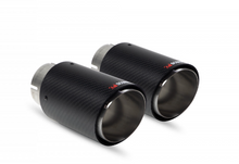 Load image into Gallery viewer, BMW 2 Series M240i Exhaust Tips – Scorpion Ascari 90mm Twin Carbon Fibre (GPF/OPF) 2016–2020 F22 F23 – For Scorpion Systems Only