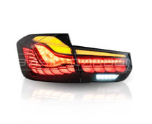 Load image into Gallery viewer, Basic Carbon GTS Style LED Tail Lights for BMW 3 Series F30/F35 & M3 F80 (2012-2019) - Red or Smoked | OLED Look, Plug & Play Direct Replacement | Fits 330i 335i 340i & M3 | Pre-LCI & LCI