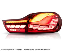 Load image into Gallery viewer, Basic Carbon GTS Style LED Tail Lights for BMW 4 Series F32 F33 F36 Gran Coupe & F82 M4 (2013-2019) Red/Smoked - Fits 430i 435i 440i & M4