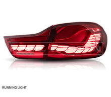 Load image into Gallery viewer, Basic Carbon GTS Style LED Tail Lights for BMW 4 Series F32 F33 F36 Gran Coupe & F82 M4 (2013-2019) Red/Smoked - Fits 430i 435i 440i & M4