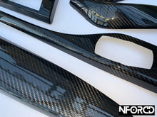 Load image into Gallery viewer, BMW 1 Series F20 F21 & 2 Series F22 Real Gloss Carbon Fibre (Carbon Fiber) Interior Trim Overlay Kit – Door Handle, Dash, Centre & Aircon Covers – Fits M135i M140i M235i M240i (2-Door/4-Door)
