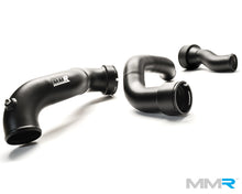 Load image into Gallery viewer, MMR High-Flow Aluminium Charge Pipe Kit (Boost Pipes) for Mini John Cooper Works (JCW) F56/F55/F54 F5x B48 Turbo – Direct Replacement Upgrade with Meth Bung – Crinkle Black