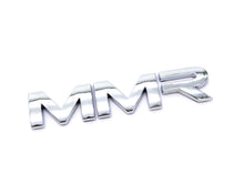 Load image into Gallery viewer, MMR Car Badge Emblem 100mm - OEM-Style Injection Moulded ABS, 3M Self-Adhesive Stick-On - Bright Chrome or Gloss Black - Grille/Boot/Interior Logo (MMR35-1501/1502)