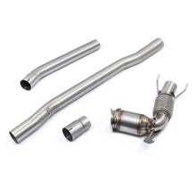 Load image into Gallery viewer, Cobra Sport Front Downpipe for BMW 1 Series F40 M135i xDrive (M135ix) 2019+ — Sports Cat or De-Cat, Resonated or Non-Resonated — 3 Inch (76.2mm) T304 Stainless — Connects to Cobra GPF-Back or Cat-Back Performance Exhaust