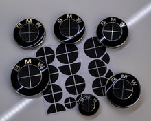 Load image into Gallery viewer, Full Gloss Black Carbon effect Badge Emblem Over lays BMW