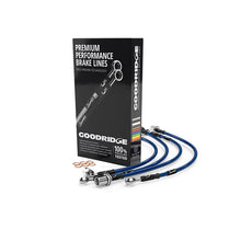Load image into Gallery viewer, Goodridge SBW0250-4 Braided Brake Lines Kit for BMW 3 Series E46 (1998-2005) - 4-Line Stainless Steel PTFE Hoses, Front & Rear - Fits 316i, 318i, 318tds - Performance Upgrade