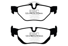 Load image into Gallery viewer, EBC Brakes Yellowstuff 4000 Rear Sport Brake Pads & USR Slotted Discs Kit for BMW E90 E91 E92 E93 3 Series & X1 E84 (ATE Rear Calipers) - Fits 335i 330i 325i - DP42069R USR1361 PD08KR106