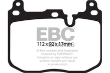 Load image into Gallery viewer, EBC Brakes Orangestuff Race Front Brake Pads for BMW F20 F21 F22 F23 F30 F31 F32 F33 F34 F36 with Brembo M Performance Calipers (M135i M140i M235i M240i 335i 340i 435i 440i) - DP92130