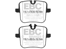 Load image into Gallery viewer, EBC Brakes Bluestuff NDX Rear Brake Pads for BMW F90 M5 (2018+) — Brembo Rear Caliper Only | DP52320NDX | Track Day / Fast Road