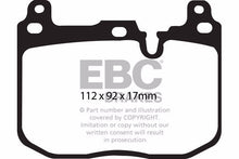 Load image into Gallery viewer, EBC Yellowstuff 4000 Street/Track Rear Brake Pads for BMW 3 & 4 Series F30 F31 F32 F33 F34 F36 (330i 335i 340i 430i 435i 440i) - ATE Rear Caliper - DP42131R