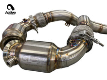 Load image into Gallery viewer, Active Autowerke GESI Sport Cat Catted Downpipes for BMW M5 F90 & M8 F91/F92/F93 (S63 F9X) - High Flow 304 Stainless, Bolt-On, No CEL | PN 11-063