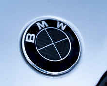 Load image into Gallery viewer, Full Gloss Black Carbon effect Badge Emblem Over lays BMW