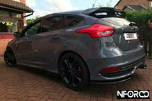 Load image into Gallery viewer, Ford Focus ST MK3 Facelift (MK3.5, 2015-2018) Front Splitter & Side Skirts Kit - Gloss Black ABS Front Lip/Side Skirt Extensions by KSB - UK Made