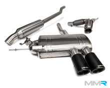Load image into Gallery viewer, MMR Performance Valved Exhaust for Mini F56/F55/F54 Cooper S & JCW (2013-2019) | 2.75in High-Flow Cat-Back + 3in 300-Cell Sports Cat Downpipe | Remote Valve Control, Carbon Fibre Tips | B48 | Turbo-Back Option