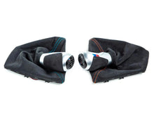 Load image into Gallery viewer, Genuine BMW M Performance Interior Kit for F87 M2 & M2 Competition – Carbon Fibre & Alcantara, Manual Shift Knob & Gaiter (Blue/Orange Stitch), Carbon Fibre Handbrake Handle – OEM LHD/RHD