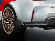 Load image into Gallery viewer, BMW G80 M3 & M3 Competition M Performance Carbon Fibre Rear Bumper Winglets (2021+) - Genuine OEM Pair