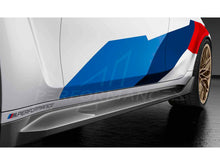 Load image into Gallery viewer, Genuine BMW G82 M4 M Performance Side Wrap Decal Kit – OEM Tri‑Colour M Stripes – Fits M4 & M4 Competition (2021+) – Left & Right Graphics – Part 51145A14379