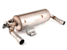 Load image into Gallery viewer, Genuine BMW N55 M Performance Rear Silencer/Muffler Exhaust - F22 F30 F31 F32 F33 F36 (M235i, 335i, 435i) - OEM Stainless Steel, 2x80mm M Tips - PN 18302354340