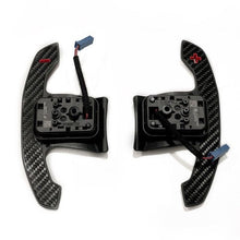 Load image into Gallery viewer, Genuine BMW G80 G82 F90 F92 M Performance Open-Pore Carbon Fibre Steering Wheel Paddle Shifters | OEM Retrofit for M3, M4, M5 & M8 (61319501592)