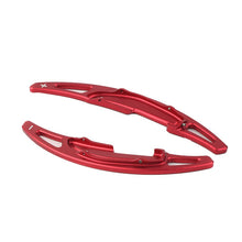 Load image into Gallery viewer, BMW Steering Wheel Paddle Shifter Extensions - Larger Metal Adhesive Overlay Pair for Factory Paddles - Red/Black/Silver/Blue - Improved Reach & OEM+ Feel - Fits BMW Models with Paddle Shifters