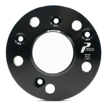 Load image into Gallery viewer, Volkswagen Golf Wheel Spacers MK6 MK7 MK8 - Perfco Performance - 5x112, M14x1.5, 57.0 Centre Bore - Pair - Black Anodised Billet Aluminium - Made in Italy - UK Stock