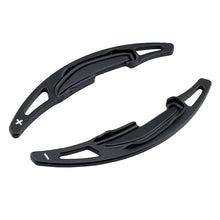 Load image into Gallery viewer, BMW Steering Wheel Paddle Shifter Extensions - Larger Metal Adhesive Overlay Pair for Factory Paddles - Red/Black/Silver/Blue - Improved Reach & OEM+ Feel - Fits BMW Models with Paddle Shifters