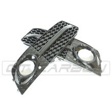 Load image into Gallery viewer, AUDI A4 B8 2008-2012 ALL BLACK HONEYCOMB FOG LIGHT SURROUNDS