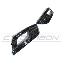 Load image into Gallery viewer, AUDI A4 B8.5 2013-2015 ALL BLACK HONEYCOMB FOG LIGHT SURROUNDS
