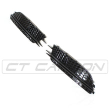 Load image into Gallery viewer, AUDI A6 C7 2012-2015 ALL BLACK HONEYCOMB FOG LIGHT SURROUNDS