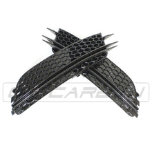 Load image into Gallery viewer, AUDI A6 C7 2012-2015 ALL BLACK HONEYCOMB FOG LIGHT SURROUNDS