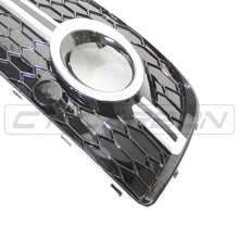 Load image into Gallery viewer, AUDI Q5 SQ5 2013-2015 BLACK/SILVER FOG LIGHT SURROUND