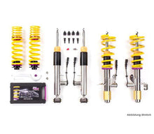 Load image into Gallery viewer, KW DDC Plug & Play Coilover Kit for BMW 1/2/3/4 Series F20 F21 F22 F23 F30 F32 (RWD, Adaptive Suspension) - Fits M135i M140i M235i M240i 335i 340i 435i 440i - Height Adjustable Stainless - Part No 39020018