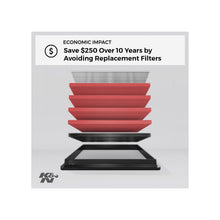 Load image into Gallery viewer, K&N 33-3028 High-Flow Replacement Panel Air Filter for BMW 3.0L Diesel 330d 335d 430d 435d 530d 535d 640d 730d 740d X3 X4 X5 X6 M50d M550d | Washable, Reusable OEM Fit | Fits F30 F31 F10 F11 F01 F02 F15 F26