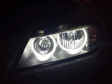 Load image into Gallery viewer, LUX BMW E90 LCI Halogen V3 LED Angel Eyes for BMW 3 Series E90/E91 2009-2011 (Valeo Halogen) - 6000K Bright White Halo Ring Bulbs, Plug & Play