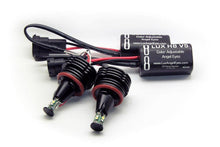 Load image into Gallery viewer, LUX BMW H8 V5 Adjustable White LED Angel Eyes Kit - 5000K-12000K, 2400 Lumens, No Flicker - Fits E90 E92 E93, E60 LCI, E84 X1, E70 X5, E71 X6, E89 Z4, M3