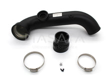 Load image into Gallery viewer, Masata BMW N54 Aluminium Charge Pipe with Genuine HKS BOV (Blow Off Valve) - Fits E82 1M, 135i (E82/E88) & 335i (E90/E91/E92/E93, xDrive) - Black CNC, 1/8 NPT Meth Bung, OEM Fit