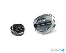 Load image into Gallery viewer, MMR Performance BMW N54 N55 S55 Billet Aluminium Oil Filler Cap – CNC Machined, Anodised Black/Anthracite – Direct Fit for Rounded OEM Cap (1M, 335i, M2, M3, M4, E/F Series)