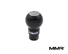 Load image into Gallery viewer, MMR Performance Weighted Billet Gear Shift Knob for BMW 6-Speed Manual - 300g CNC Machined Aluminium, Black Anodised, Includes 6-Speed/Logo Top - Fits All BMW 6MT Models