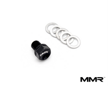 Load image into Gallery viewer, BMW & MINI Magnetic Oil Sump Plug (M12x1.5) – MMR Performance – Fits B58 Engines – Magnetic Drain Plug with 5 Washers – Black Anodised