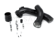 Load image into Gallery viewer, Masata BMW N55 F-Series Aluminium Charge Pipe Upgrade (Chargepipe) - F20 F21 F22 F23 F30 F31 F32 F33 F34 F36 - M135i M235i 335i 435i M2 F87 - 70mm Black, Meth Bung - MST0005