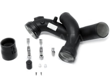 Load image into Gallery viewer, Masata BMW N55 F-Series Aluminium Charge Pipe Upgrade (Chargepipe) - F20 F21 F22 F23 F30 F31 F32 F33 F34 F36 - M135i M235i 335i 435i M2 F87 - 70mm Black, Meth Bung - MST0005